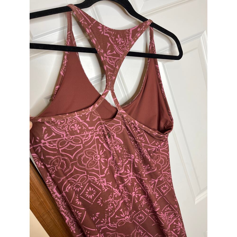 Prana Mauve Patterned Racerback Dress - Picture 4 of 9
